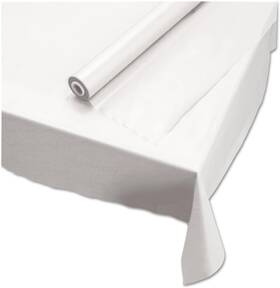 Group Inc. 445040855839 Plastic Roll Tablecover 40 Inch X 100 Ft White