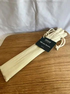 Grove Collaborative 819978025911 New Reusable Eco-friendly Sustainable Silicone 9 Inch Straws Set