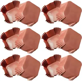 Ycf1345c Gshllo 1000 Pcs Square Cupcake Baking 4.5 X 2.5 Cm Bottom Dia H Coffee