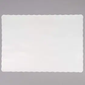 Plac-500pmeconomy Guffman Off-white Colored Paper Placemat With Scalloped Edge - 1000/case Size 10 Inch X