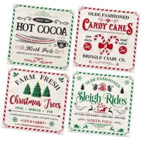 Gupesxu 717325379031 40pcs Vintage Christmas Party Napkins Decorations Merry Chris