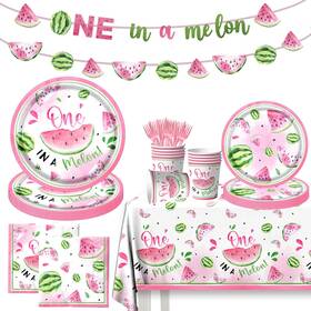 Gupesxu 762704572022 One In A Melon Party Decorations 142pieces Watermelon First