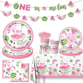 Gupesxu 762704572022 One In A Melon Party Decorations 142pieces Watermelon First