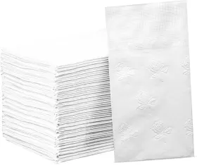Gusto 810085790853 300 Count - 7 Inch X 4 Folded Paper Dinner 15 17 Inches White