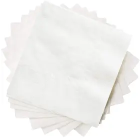 Gusto 850002902549 500 Count - 4.5 X Folded White Beverage Napkins 1-ply Bulk Cocktail N