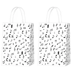 Habdjilty 780887419750 16 Pcs Music Notes Gift Bagsmusical Party Favor Bags For Theme Birthday Pa