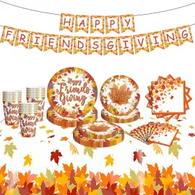Habdjilty 782084643518 Friendsgiving Party Supplieshappy Decorations Includes Banner T