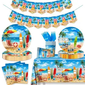 Hakoti 772168706772 Beach Birthday Party Supplies - 142pcs Hawaiian Pool Decoration Includi
