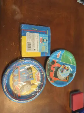 Hall Mark 726528149402 Hallmark Thomas The Train 16 Lunch Napkins &2 Pkgs 8 Ct Plates Nip