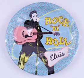 Hallmark 009200063839 Elvis Presley Rock Ftnft Roll 8.75 Inch Paper Plates 8-pack 1993 Ambassador