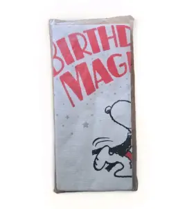 Hallmark 015012017014 Vintage Snoopy Peanuts Birthday Magic Paper Tablecloth 54x102