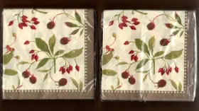 1bev4838 Hallmark Lot Of 2 Packs Martha Negley Chrysanthemum Party Napkins 32 Total Dessert Size