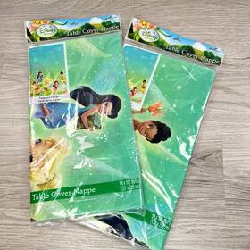 Hallmark 1tbl6495 Disney Tinker Bell Fairies Birthday Party Table Cover 54 X 102 Inch Set Of 2