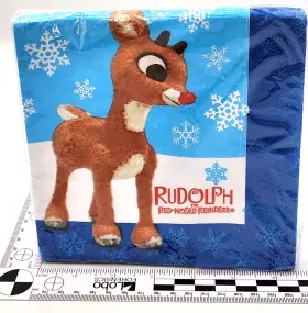 319xln194 Hallmark Rudolph Rankin Bass Napkin Pack Party Express Sealed 16/pack