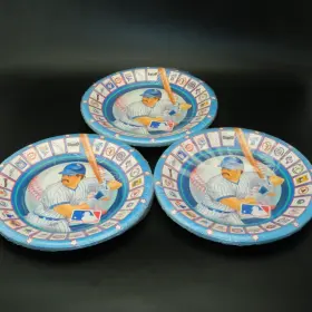 6174 Hallmark 24 Pcs Baseball 9 Inch Party Plates Tableware Team Logos Theme Ambassador