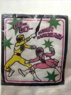 Hallmark 726528023955 Mighty Morphin Power Rangers Vintage 1994 Birthday Party Pink Yellow