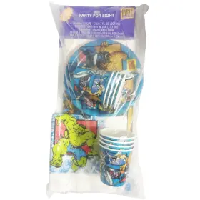 Hallmark 726528040631 Marvel Superhero Vintage 1996 Party Pak For 8 1 Birthday Rare Cups Hulk Set