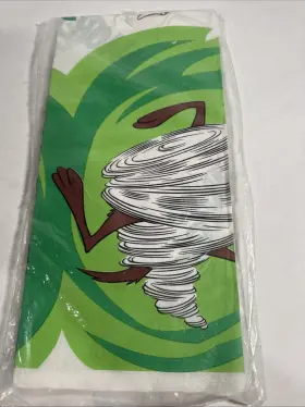 Hallmark 726528073981 Vintage 90s Taz Tasmanian Devil Paper Table Cover Looney Tunes Party Decoration