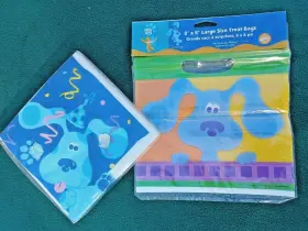 Hallmark 726528083461 Blues Clues Birthday Lot Napkins 1999 16pk 8pk Treat Bags 2002 Wilton