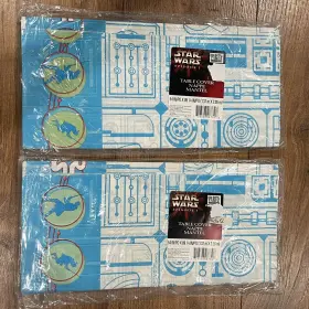 Hallmark 726528087308 Star Wars Episode 1 90s Party Table Covers Bundle 54x89 Vintage X 2