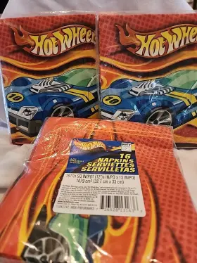 Hallmark 726528131636 Hot Wheels Party Napkins Mattel Die Cast Cars 2003 3 16ct Packages