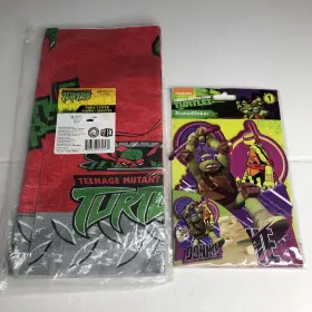 Hallmark 726528132572 Teenage Mutant Ninja Turtles Paper Table Cover And Donnie Decoration New
