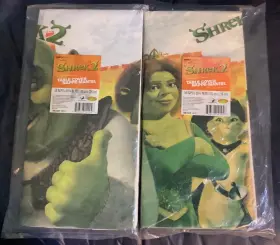 1tbl2269 Hallmark 726528142946 Lot Of 2 Shrek Party Express Table Cover 54 Inch X 89-1/4 Nip