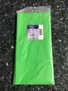 Hallmark 726528149310 Party Express Lime Green Plastic Table Cover 54 Inch X 102