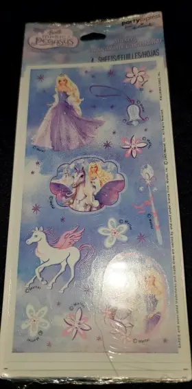 Hallmark 726528164702 Barbie And The Magic Of Pegasus Stickers Nos