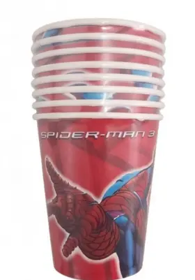 Hallmark 726528198981 Spider-man Paper Cups 8 Pack Kids Birthday Party Supplies Lot