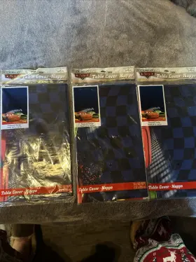 X102 Hallmark 726528256087 3 Large Party Express Disney Pixar Cars Table Covers 54 Inch B-d