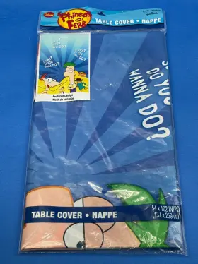 Hallmark 726528278898 Disneys Phineas And Ferb Table Cover - 54 Inch X 102 Cloth New