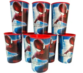 Hallmark 726528325370 Lot Of 8 Marvel The Amazing Spiderman 2 Stadium Plastic Party Cups 2014