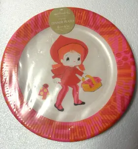M9584 Hallmark 8ct New Nos Little Red Riding Hood Usa 7 Inch Paper Plates