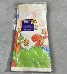 Tbl2030 Hallmark The Wubbulous World Of Dr. Seuss Paper Table Cover Bday Vintage 1997 Party