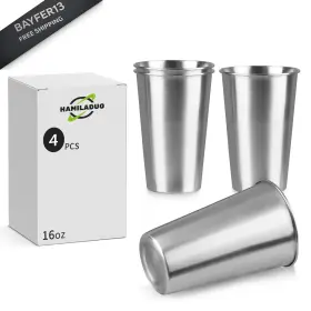 Hamiladuo 750656576267 4pack 16 Oz Stainless Steel Pint Cups Large Color Hamiladuo 750656576267 4pack 16 Oz Stainless Steel Pint Cups Large Color