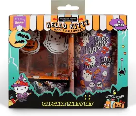 Hk-hl23tp Handstand Kitchen Hello Kitty Halloween Cupcake Party Purple And Orange