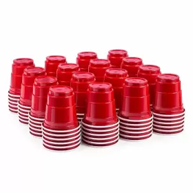Haozan 192543424549 100ct 2oz. Mini Red Shot Cups Disposable And Small Size Perfect For Party T