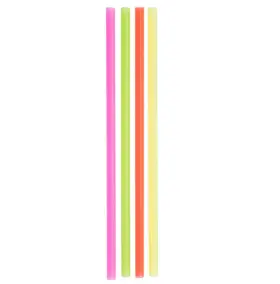 14194907 Happy Hour Supplies Pack Of 150 Neon Giant 12 Inch Drinking/smoothie Straw Perfect For Tall Cups And