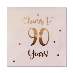 Happy Palace 198168885420 Cheers To 90 Years Cocktail Napkins 90th Birthday Decorations For Men An