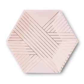 Harlow & Grey 039853110345 Amethyst Small Party Plates Set 24 Ct Pack 8 Elegant Disposable Paper Dinnerwar
