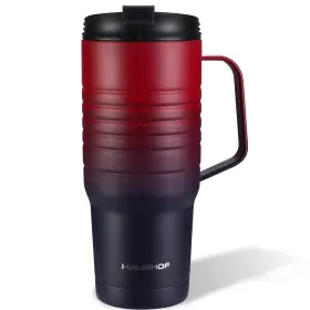 Haushof 820909688082 24 Oz Travel Mug With Handle Stainless Fluid Ounces Dark Rainbow Haushof 820909688082 24 Oz Travel Mug With Handle Stainless Fluid Ounces Dark Rainbow