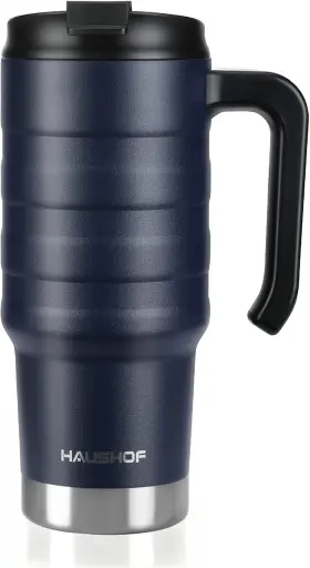 Hh21027ae Haushof 24 Oz Travel Mug Stainless Double 1 Count Pack Of Navy Blue