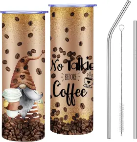 Yof-havawish-7 Havawish Gnome Coffee Tumbler 20oz Gifts For Women 20 Ounces Brown