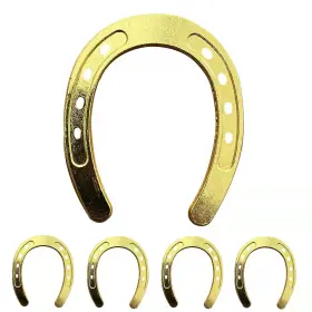 Mtt-g-4 Hdfsp 4 Pcs Lucky Horseshoe Wedding Favors Gold Color Metal Mini Decora
