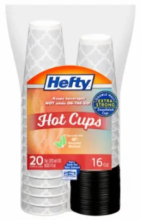 00c20016 Hefty 10 Pack - Hot Cups 16-oz. 20-ct