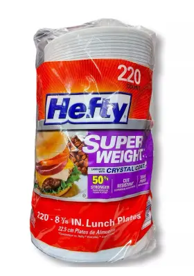 Hefty 013700298967 Super Weight 8 7/8 In Foam Plate 220-count