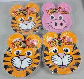 Hefty 013700617140 Sealed Zoo Pals Paper Plates 2023 Edition 4 Packs Of 20 Each Party