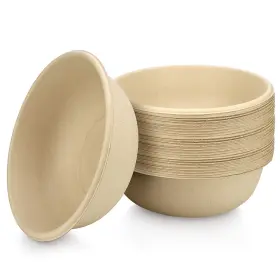 Helogreen 680499988333 24 Oz. 50 Count 100% Compostable Bowls Inch Paper Eco Friendly Biodegradable