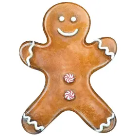 Kp825ef Hester & Cook And - Gingerbread Man Table Accents 12ct